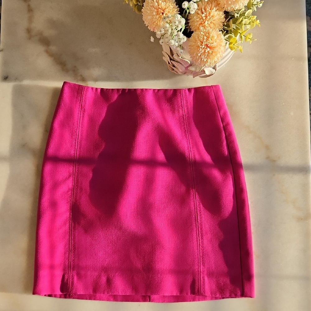 LOFT Vibrant Pink Mini Skirt
